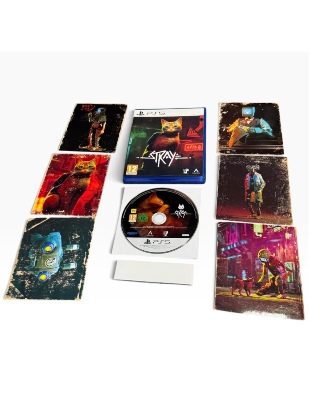 Stray PS5 Video Game with Art Cards Play Station 5